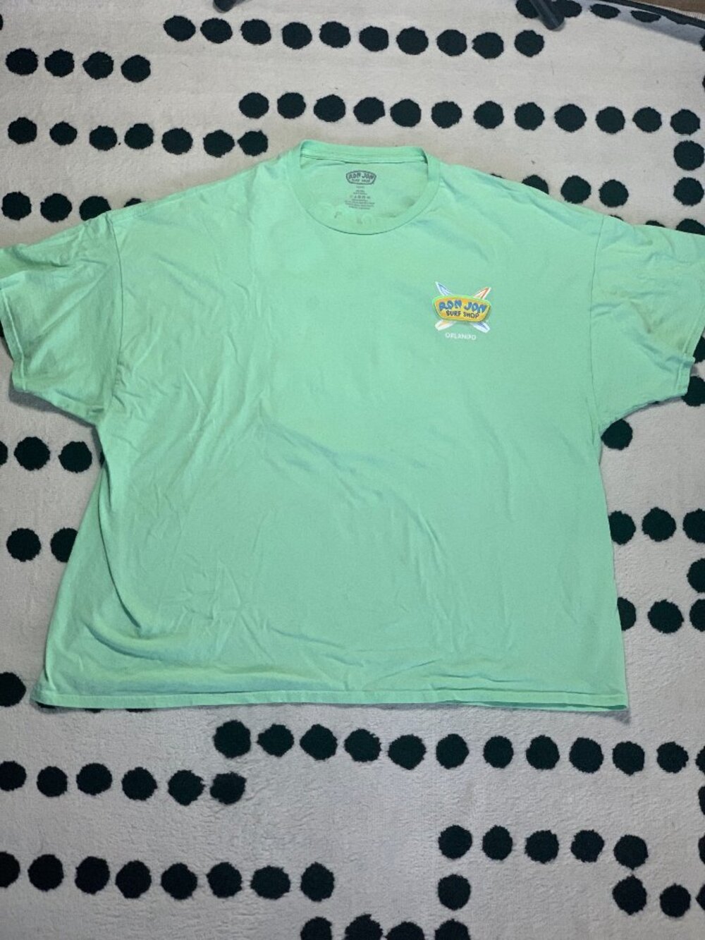 Ron John Surf Shop T-Shirt Mens 4XL Mint Green Orlando Florida Beach Vacation